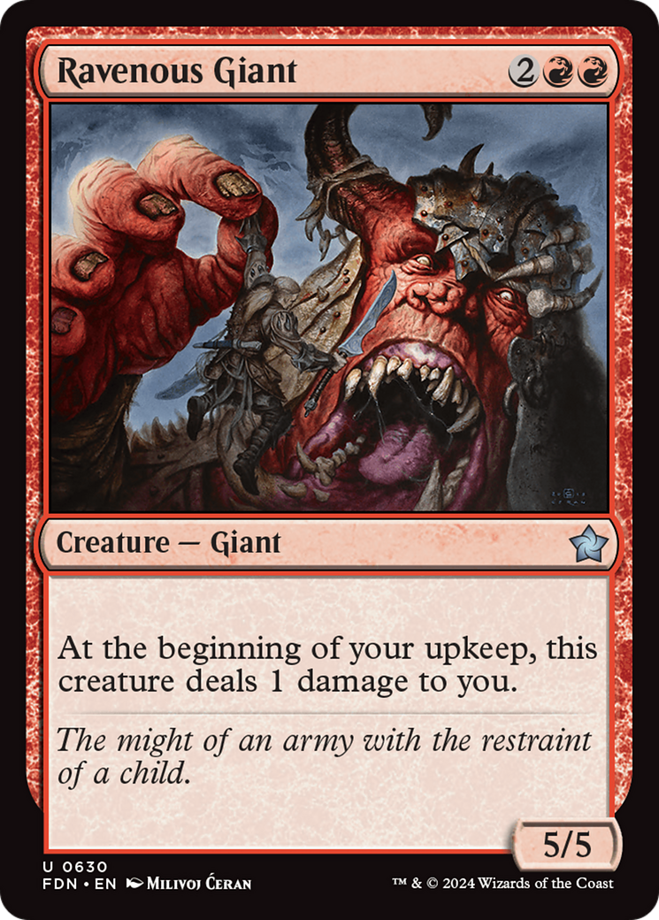 Ravenous Giant Foundations 5 MANA SG ravenous-giant-foundations-5-mana-sg