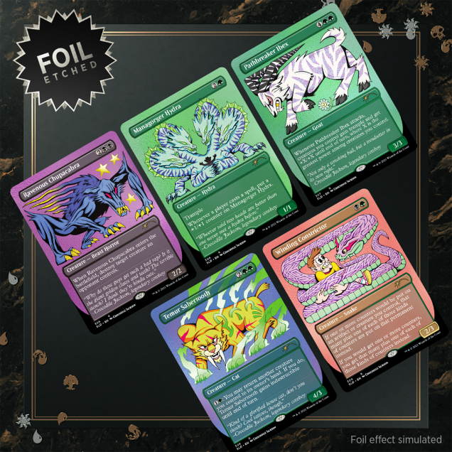 Secret Lair "Crocodile Jackson's Monstrous Menagerie" Etched Foil