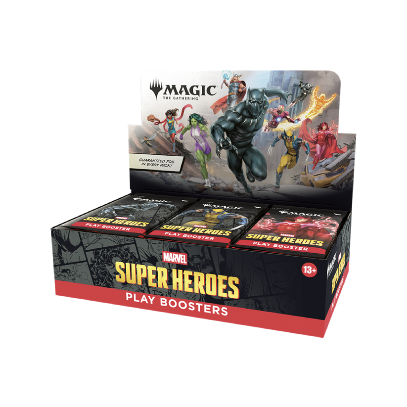 Marvel Super Heroes - Play Booster Box (Preorder - Available 19 Jun 2026)