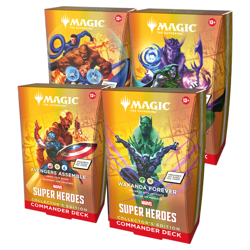 Marvel Super Heroes - Commander Deck Collector Edition Set of 4 (Preorder - Available 19 Jun 2026)