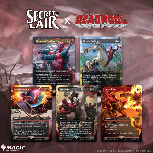 Secret Lair "Secret Lair x Marvel's Deadpool" Non- Foil