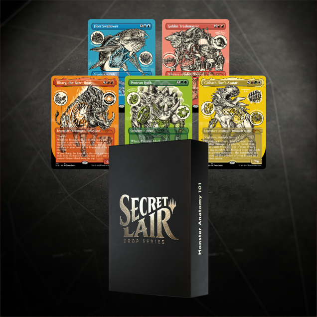 Secret Lair "Monster Anatomy 101" Non- Foil