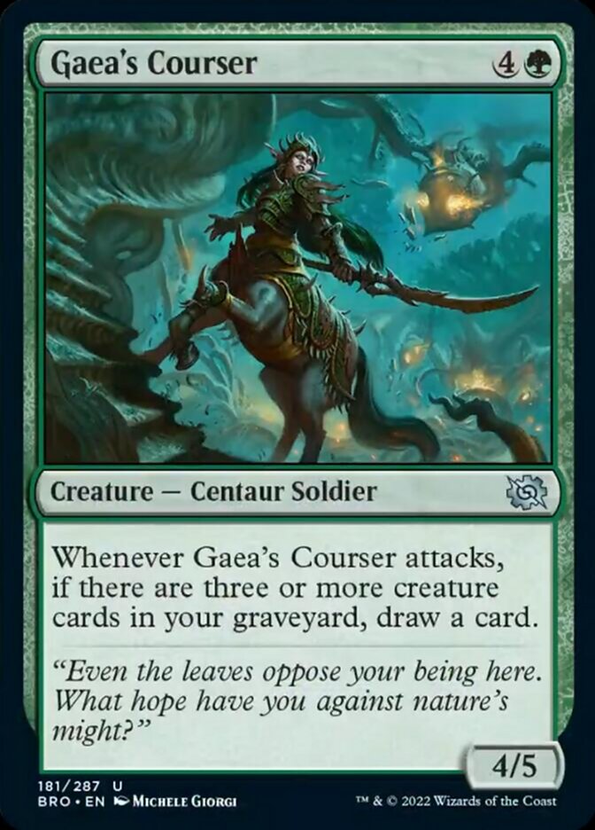 Gaea's Courser [The Brothers' War] [Foil]
