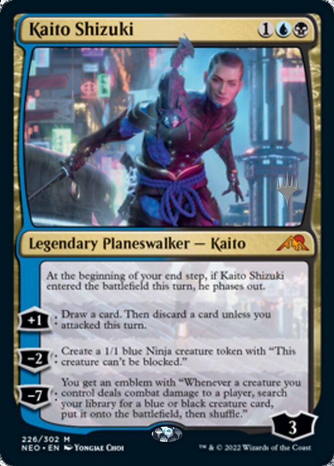 Kaito Shizuki (Promo Pack) [Kamigawa: Neon Dynasty Promos] [Foil]