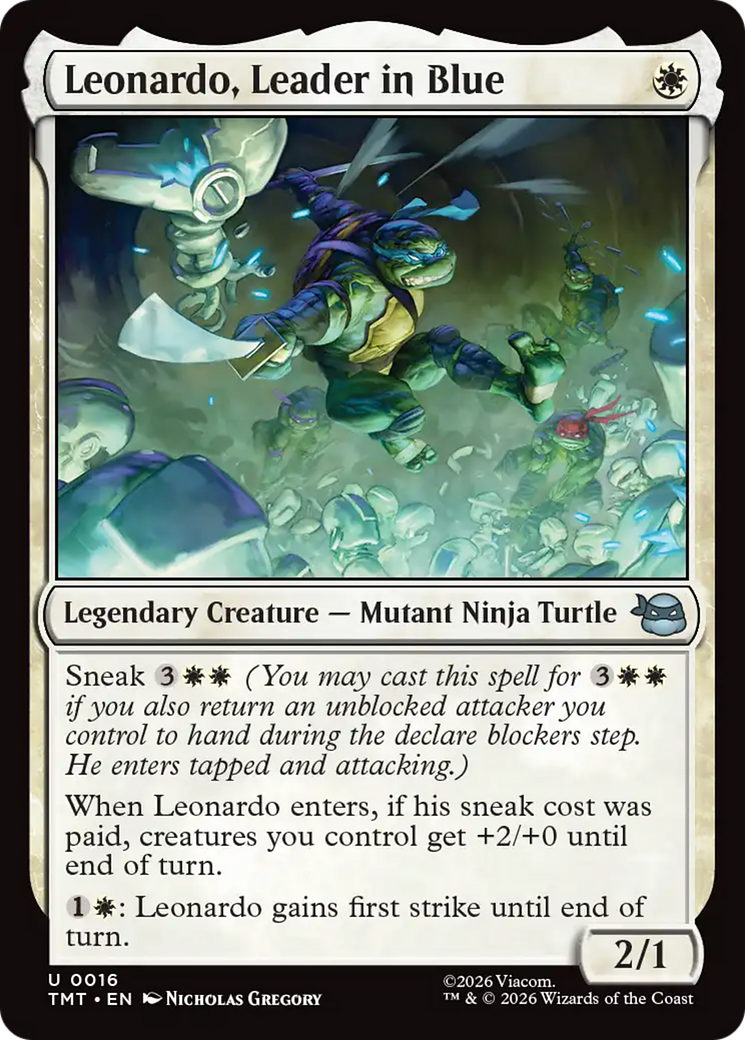 Leonardo, Leader in Blue [Teenage Mutant Ninja Turtles] [Foil]