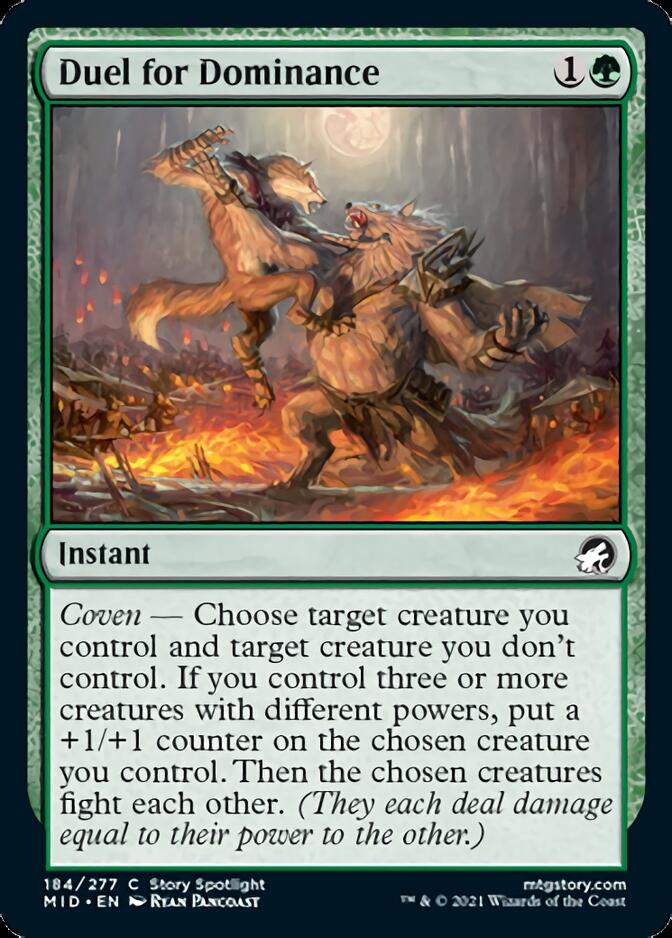 Duel for Dominance [Innistrad: Midnight Hunt] [Foil]