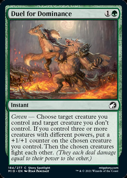 Duel for Dominance [Innistrad: Midnight Hunt] [Foil]