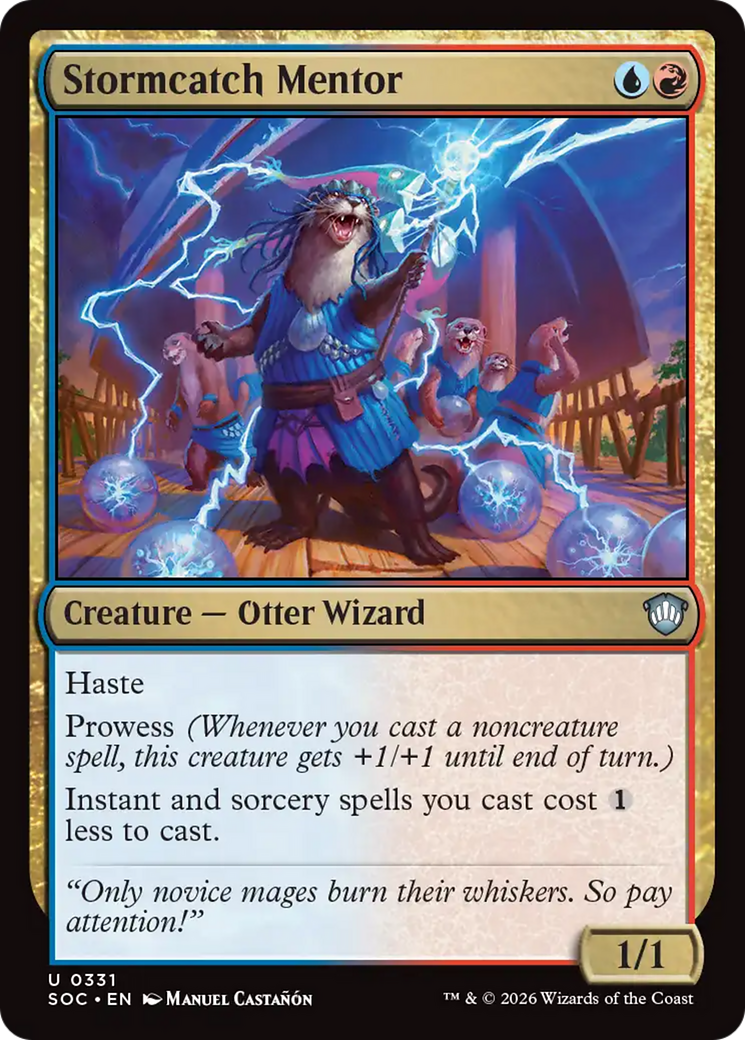 Stormcatch Mentor [Secrets of Strixhaven Commander] [Foil]