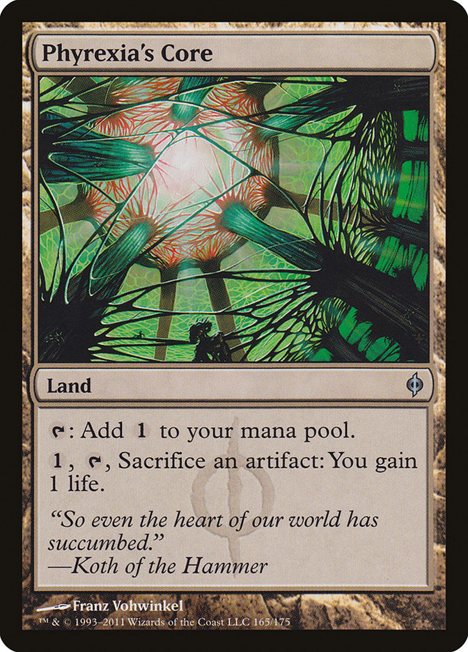Phyrexia's Core [New Phyrexia] [Foil]