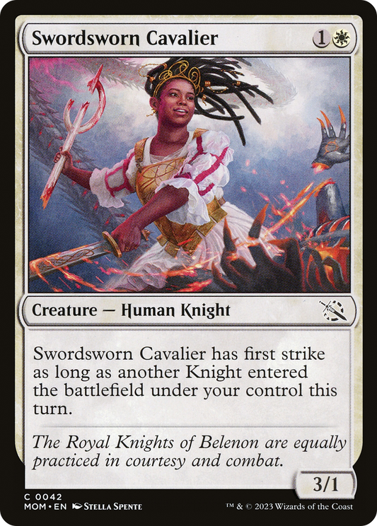 Swordsworn Cavalier [March of the Machine] [Foil]