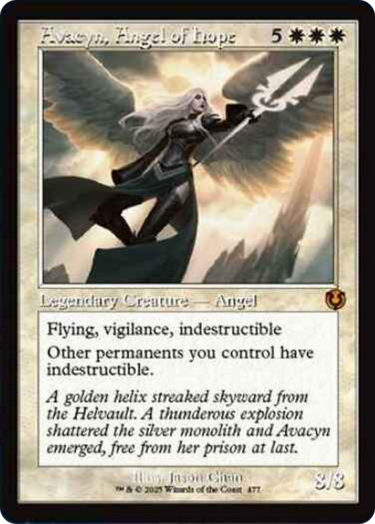 Avacyn, Angel of Hope (Retro Frame) [Innistrad Remastered] [Foil]