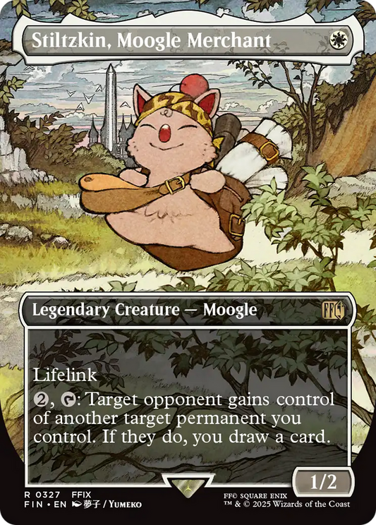 Stiltzkin, Moogle Merchant (Borderless) [FINAL FANTASY] [Foil]