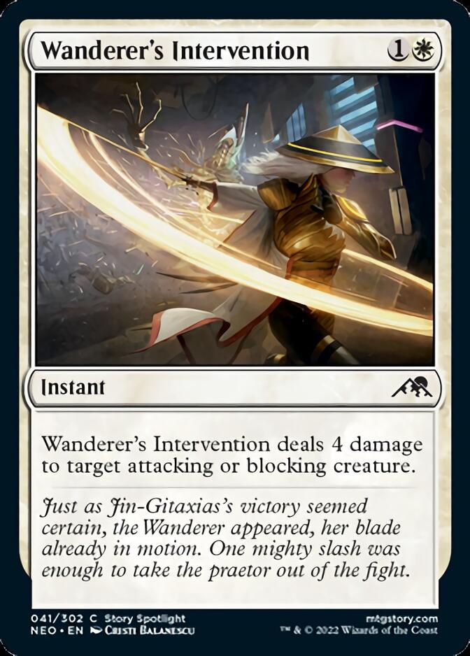 Wanderer's Intervention [Kamigawa: Neon Dynasty] [Foil]