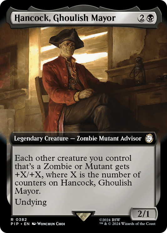 Hancock, Ghoulish Mayor (Extended Art) [Fallout] [Foil]