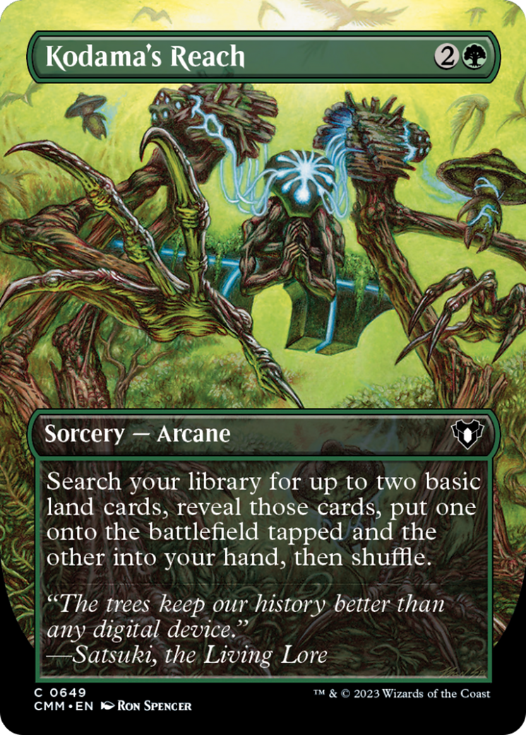 Kodama's Reach (Borderless Alternate Art) [Commander Masters] [Foil]
