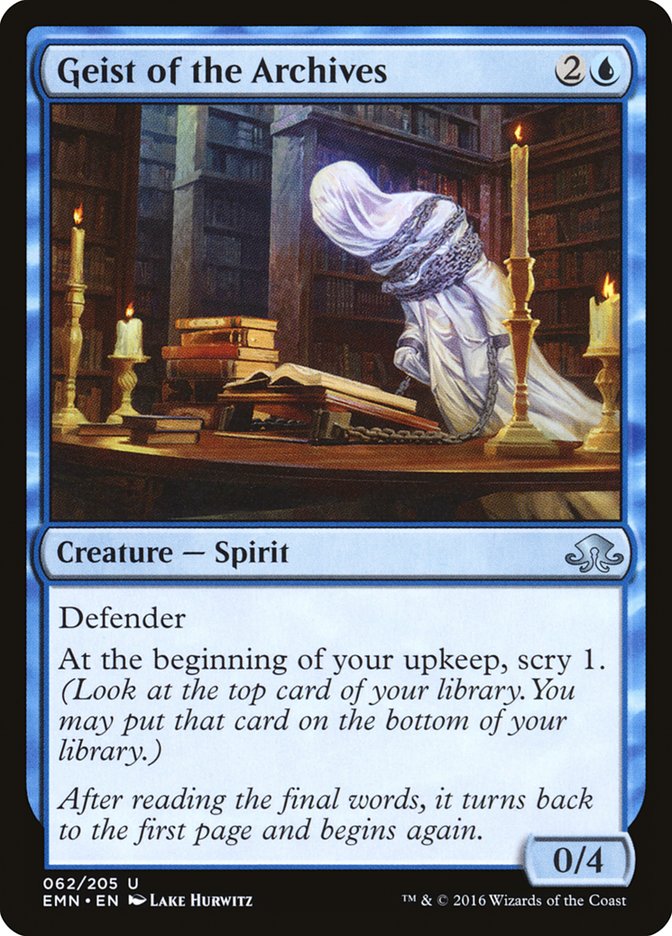 Geist of the Archives [Eldritch Moon] [Foil]