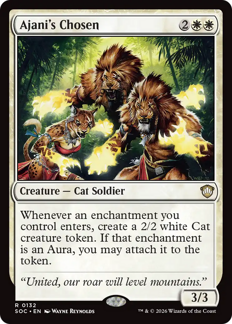 Ajani's Chosen [Secrets of Strixhaven Commander] [Foil]