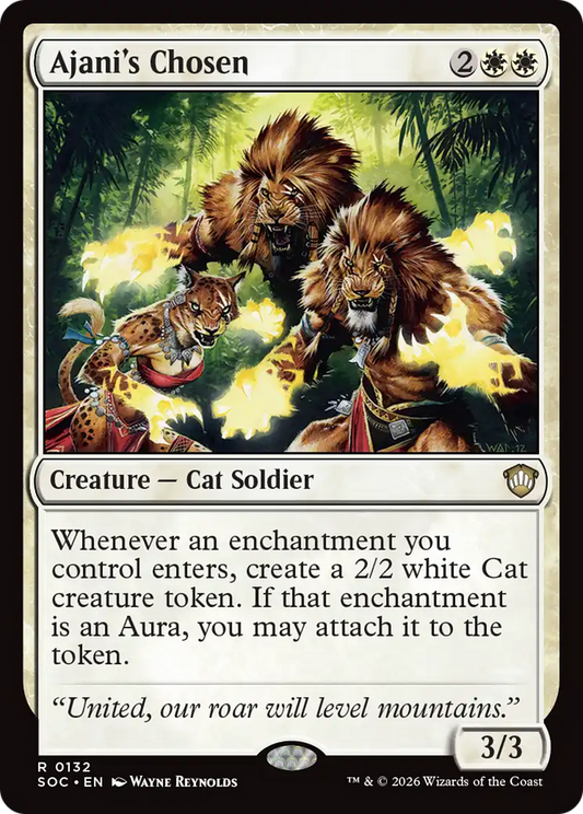 Ajani's Chosen [Secrets of Strixhaven Commander] [Foil]