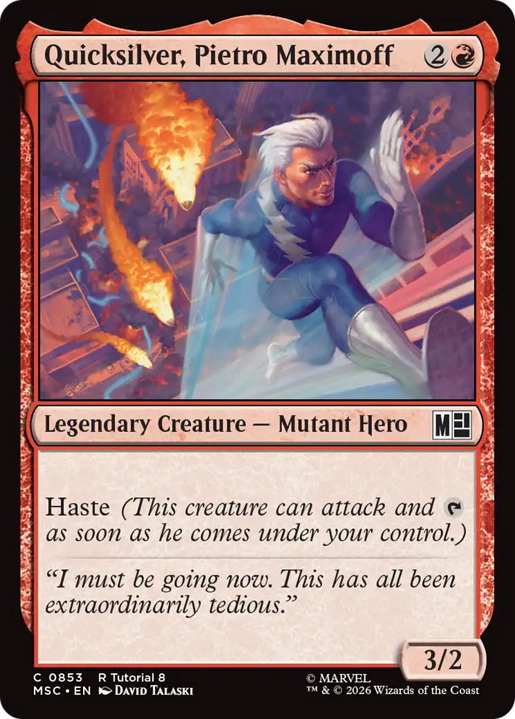 Quicksilver, Pietro Maximoff (0853) [Marvel Super Heroes Commander]