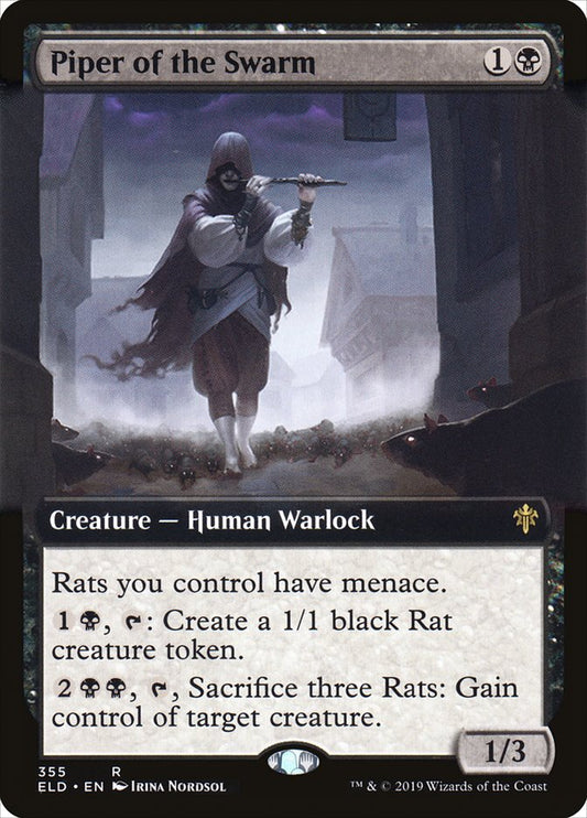 Piper of the Swarm (Extended Art) [Throne of Eldraine] [Foil]