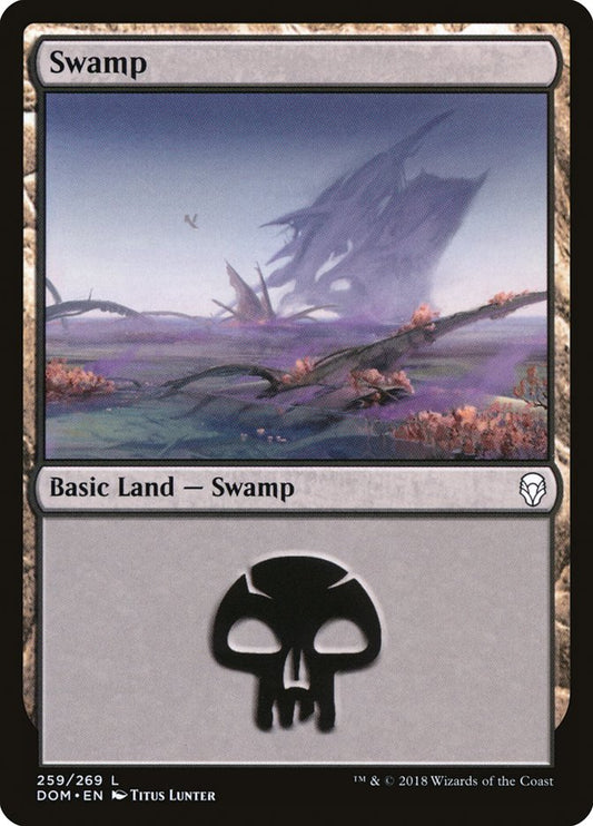 Swamp (259) [Dominaria] [Foil]