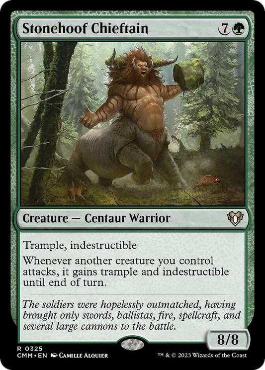 Stonehoof Chieftain [Commander Masters] [Foil]