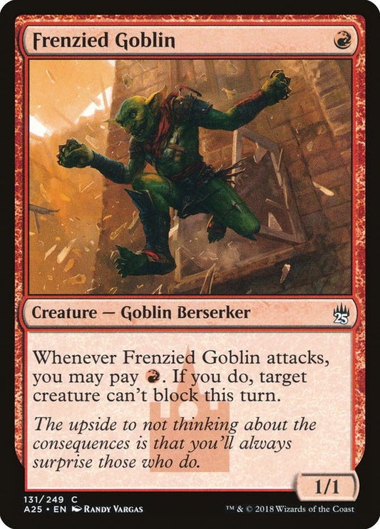 Frenzied Goblin [Masters 25] [Foil]