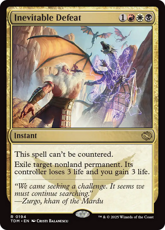 Inevitable Defeat [Tarkir: Dragonstorm] [Foil]