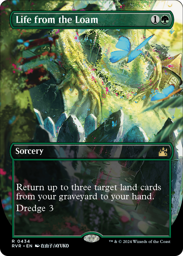 Life from the Loam (Anime Borderless) [Ravnica Remastered] [Foil]