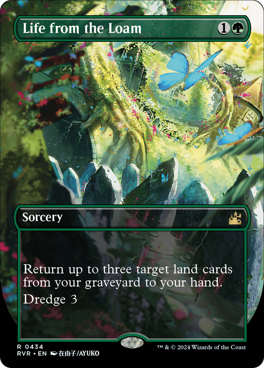 Life from the Loam (Anime Borderless) [Ravnica Remastered] [Foil]