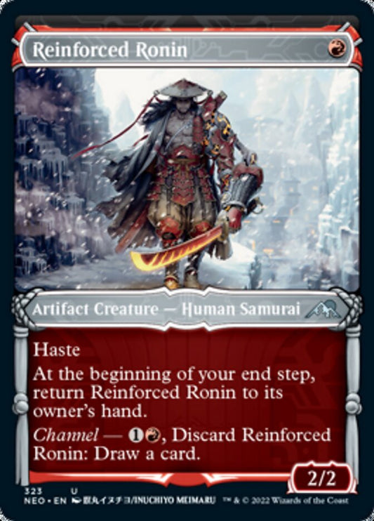 Reinforced Ronin (Showcase Samurai) [Kamigawa: Neon Dynasty] [Foil]