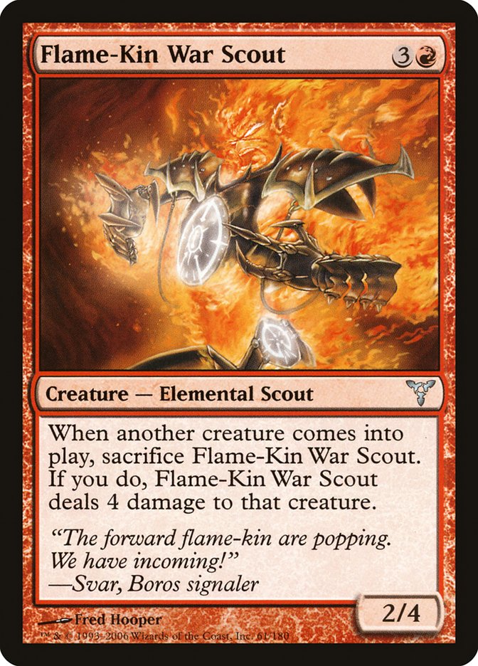 Flame-Kin War Scout [Dissension] [Foil]