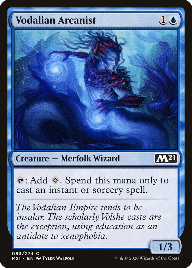 Vodalian Arcanist [Core Set 2021] [Foil]