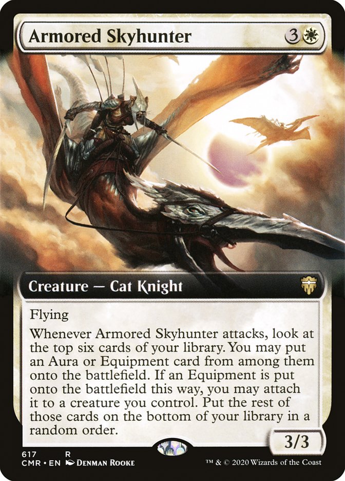 Armored Skyhunter (Extended Art) [Commander Legends] [Foil]