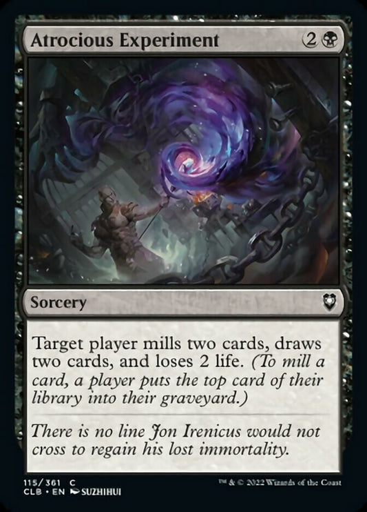 Atrocious Experiment [Commander Legends: Battle for Baldur's Gate] [Foil]
