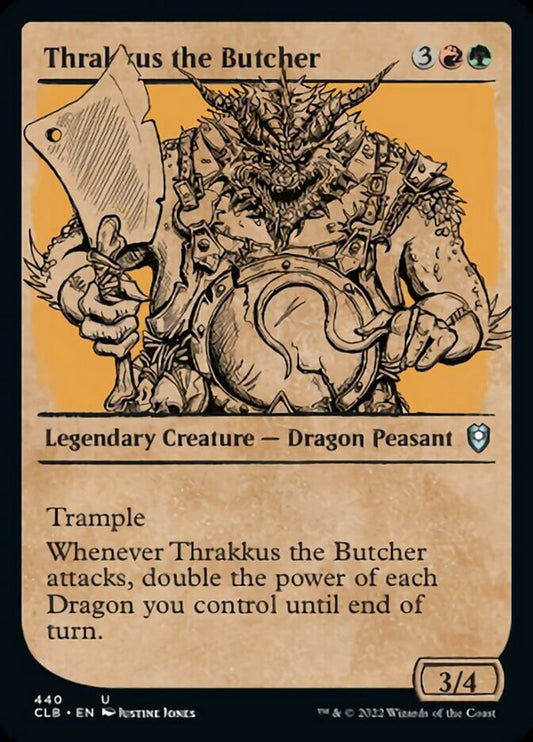 Thrakkus the Butcher (Showcase) [Commander Legends: Battle for Baldur's Gate] [Foil]