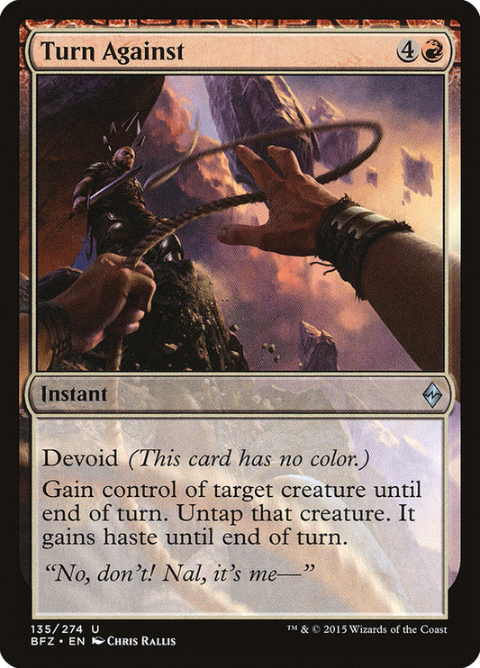Turn Against [Battle for Zendikar] [Foil]