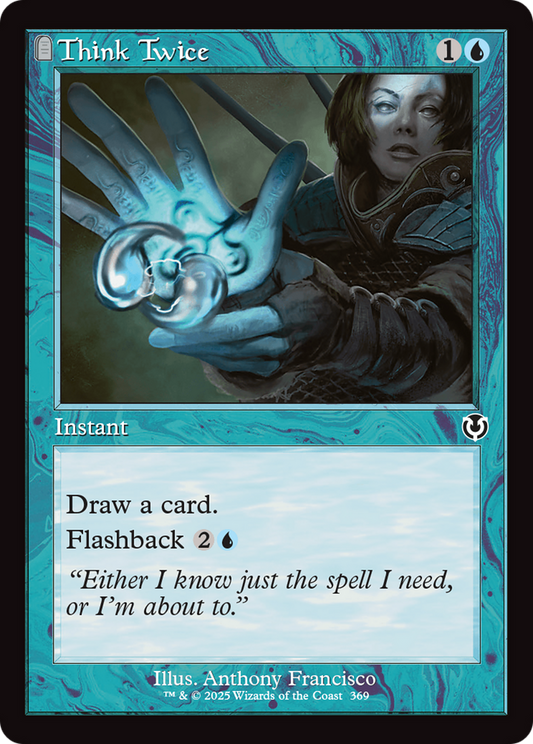 Think Twice (Retro Frame) [Innistrad Remastered] [Foil]