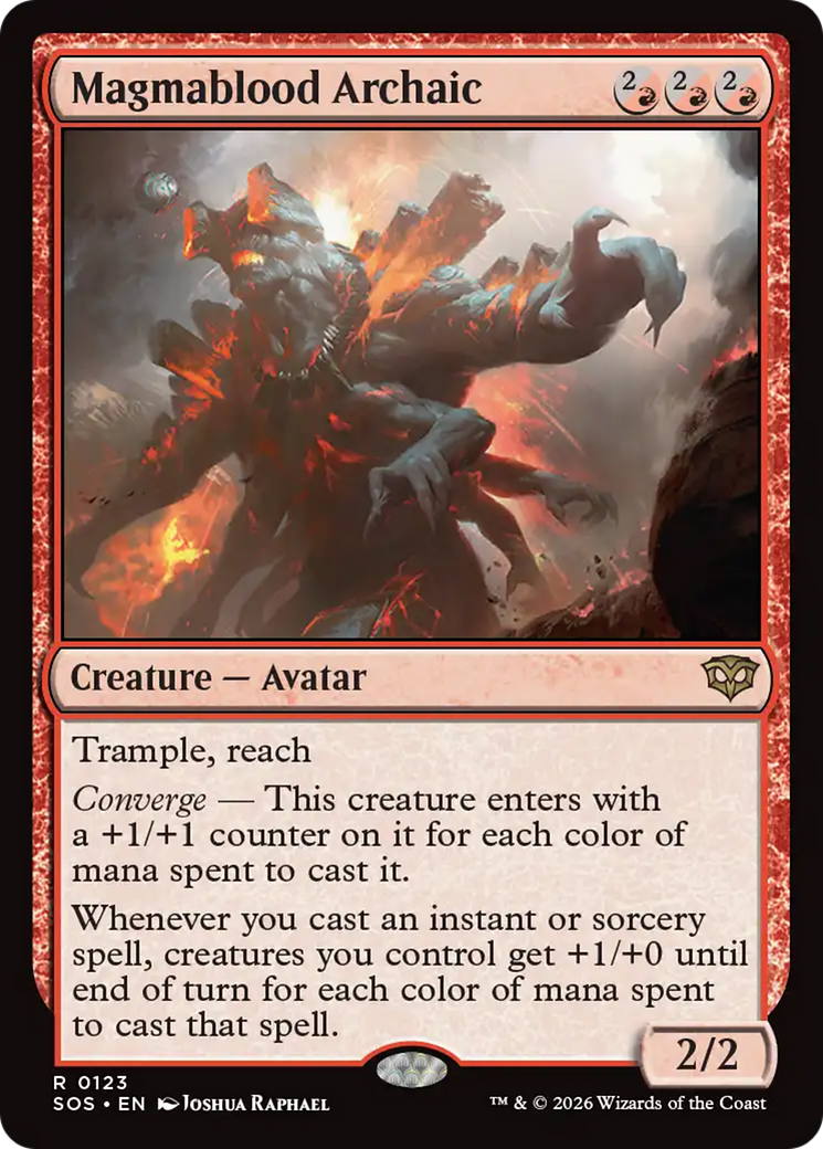 Magmablood Archaic [Secrets of Strixhaven] [Foil]