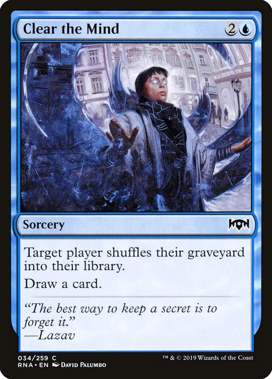 Clear the Mind [Ravnica Allegiance] [Foil]