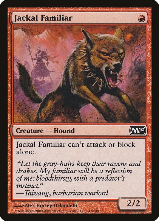 Jackal Familiar [Core Set 2010]