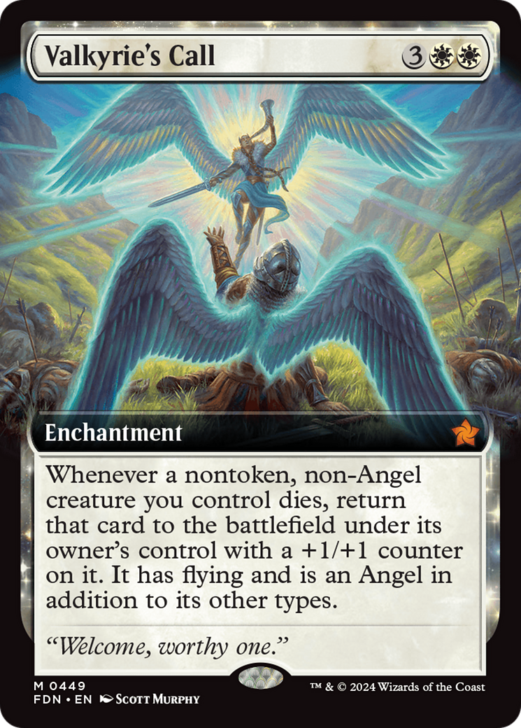 Valkyrie's Call (Extended Art) [Foundations] [Foil]
