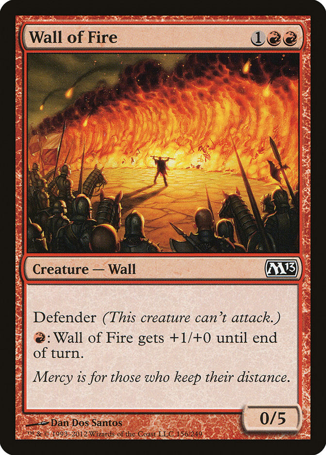 Wall of Fire [Core Set 2013] [Foil]