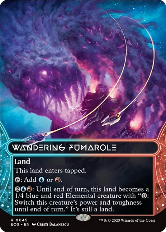 Wandering Fumarole (0045) (Borderless) [Edge of Eternities: Stellar Sights] [Foil]