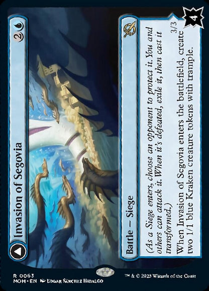 Invasion of Segovia // Caetus, Sea Tyrant of Segovia [March of the Machine] [Foil]