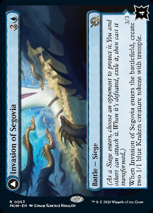 Invasion of Segovia // Caetus, Sea Tyrant of Segovia [March of the Machine] [Foil]