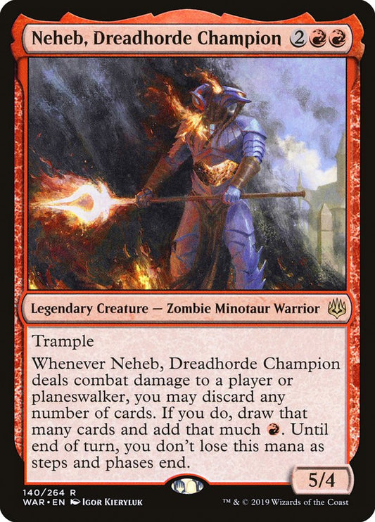 Neheb, Dreadhorde Champion [War of the Spark] [Foil]