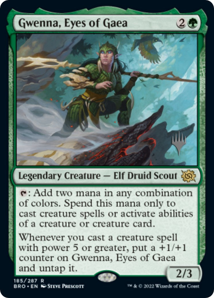 Gwenna, Eyes of Gaea (Promo Pack) [The Brothers' War Promos] [Foil]