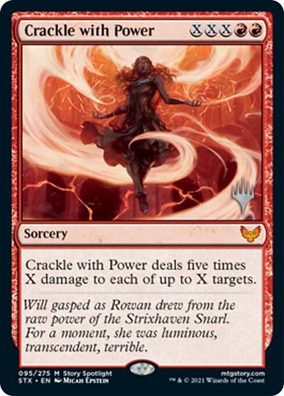 Crackle with Power (Promo Pack) [Strixhaven: School of Mages Promos] [Foil]