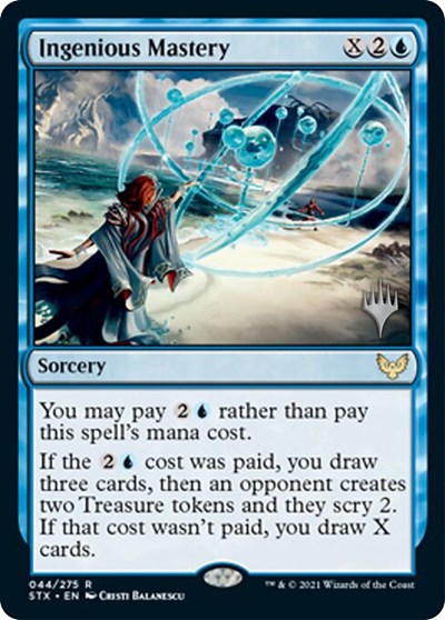 Ingenious Mastery (Promo Pack) [Strixhaven: School of Mages Promos] [Foil]
